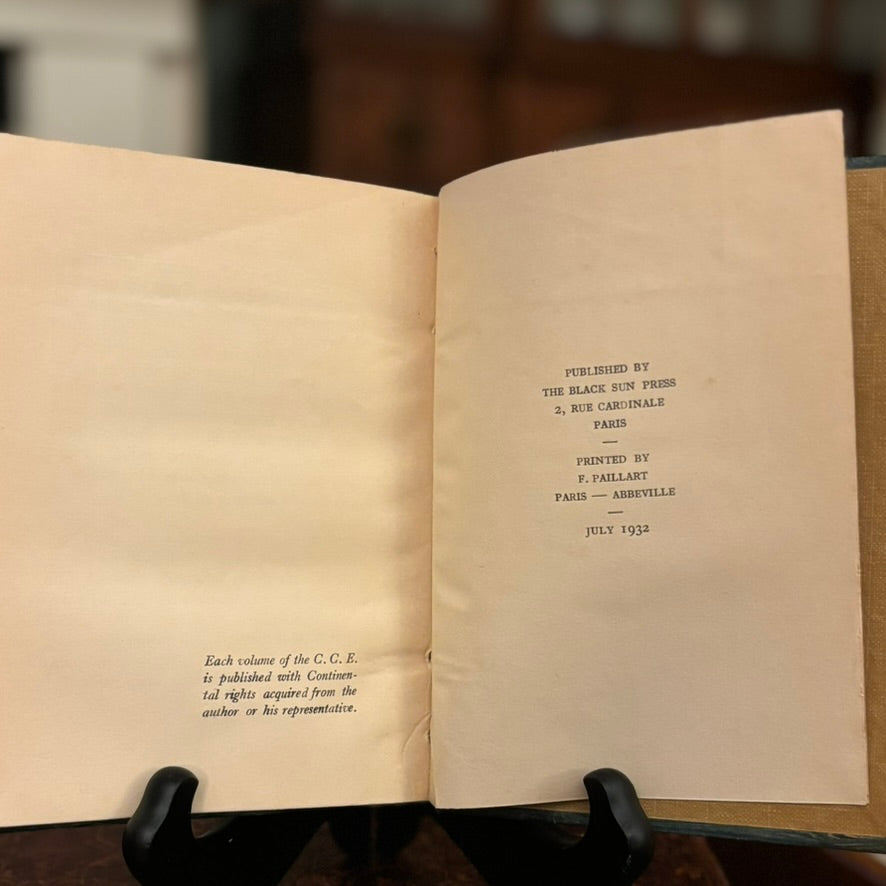 Vintage 1932 Night Flight by Antoine de Saint-Exupéry | Early English Paris Edition | Rebound Literary Classic