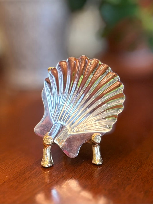 Sanborns Mexico Sterling Silver Shell Dish | Vintage Mid-Century Decorative Catchall