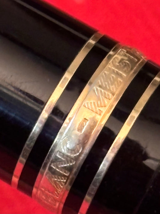 Montblanc Meisterstück No. 161 Classique Ballpoint Pen — Black Resin & Gold Trim