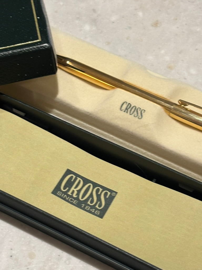 Vintage A.T. Cross Classic Century Ballpoint Pen | 1/20 18KT Gold Filled | New in Box | Made in USA