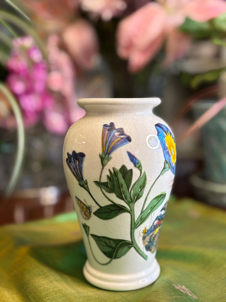 Portmeirion Botanic Garden Bud Vase | English Floral Pedestal Vase