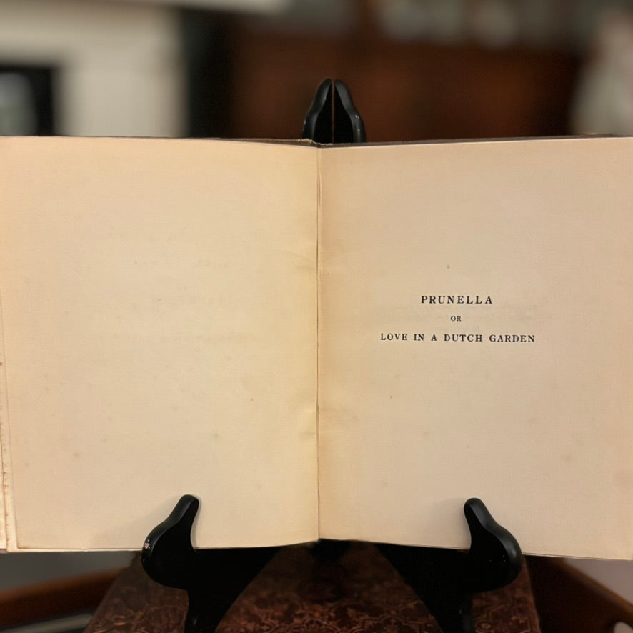 Vintage 1906 Prunella or Love in a Dutch Garden | Inscribed Author Copy | Laurence Housman & H. Granville Barker