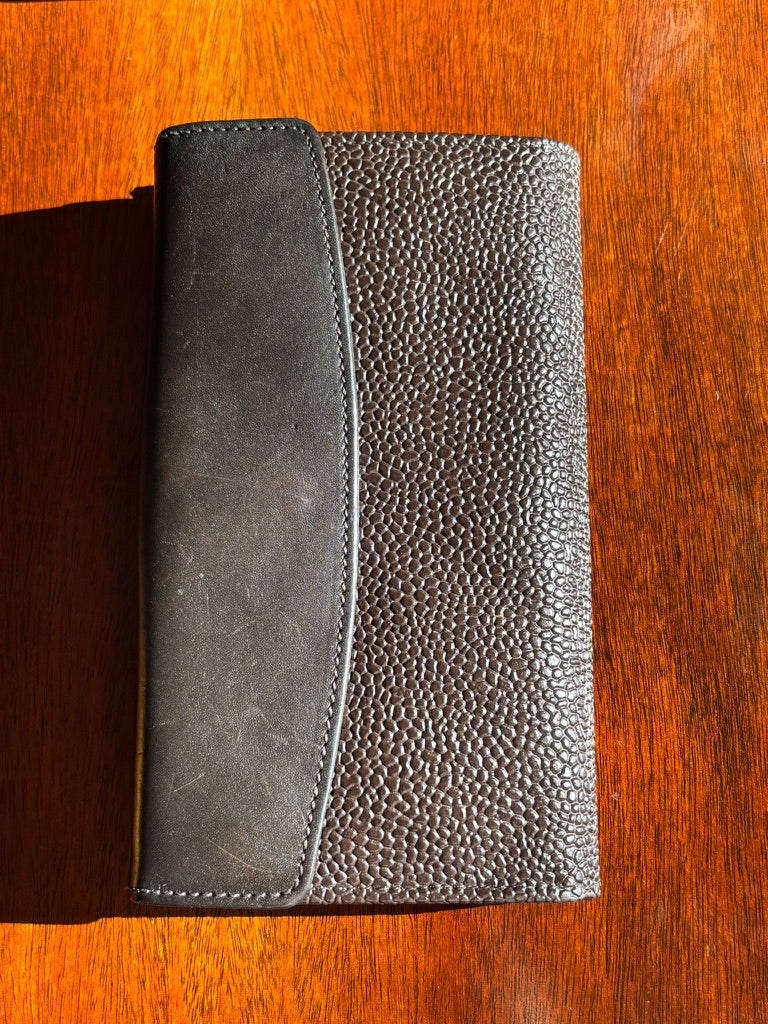 Mulberry Brown Scotchgrain Leather Continental Wallet – Snap Flap Organizer