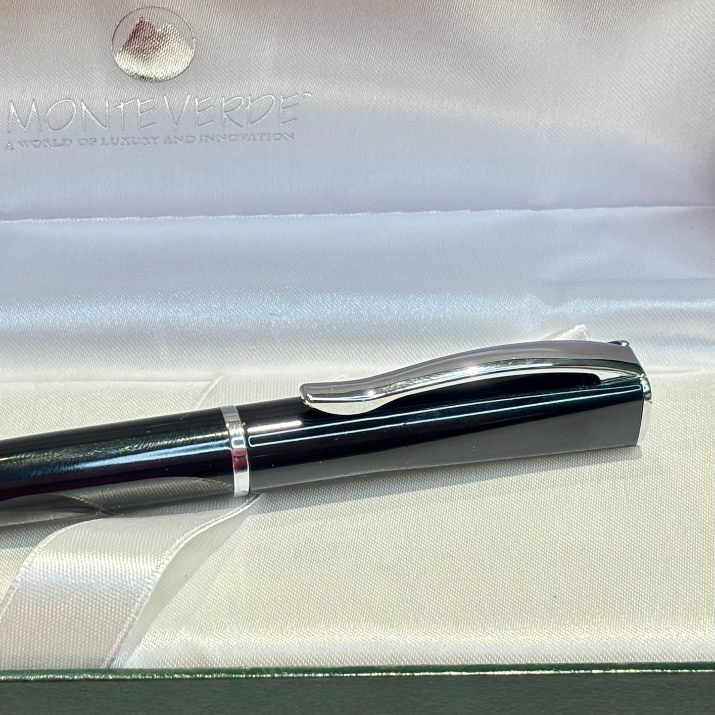 Vintage Monteverde Limonada Rollerball Pen | Black & Chrome | New Old Stock