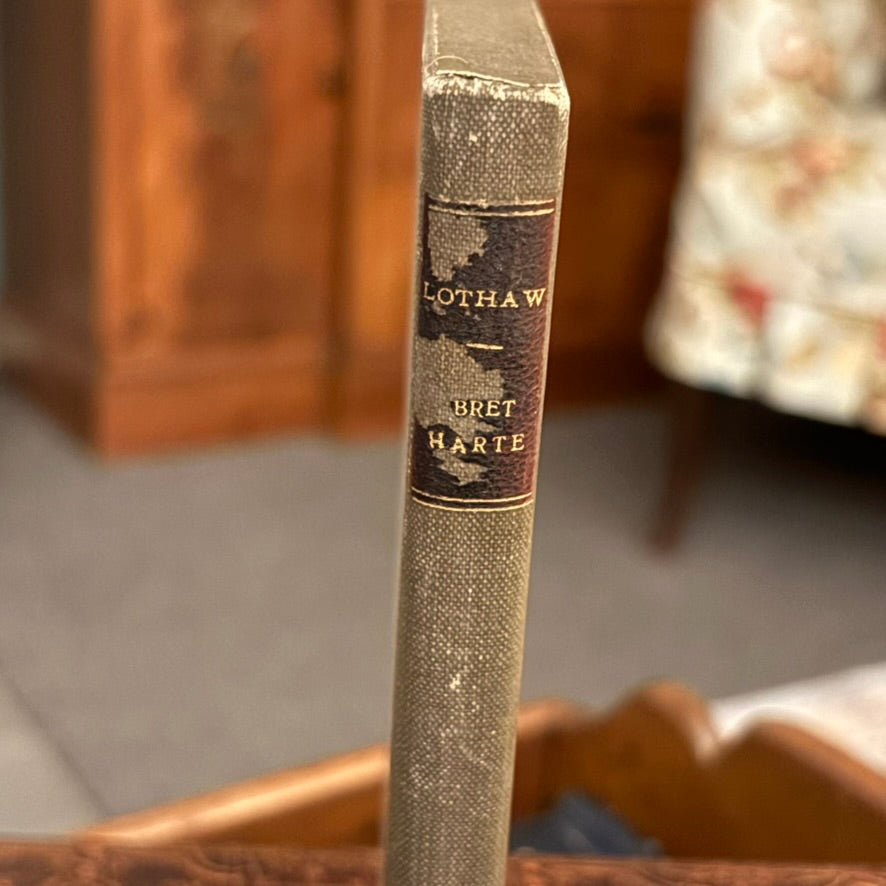 Antique 1871 Bret Harte Lothaw | John Camden Hotten London | Victorian Paperbound Satire Booklet