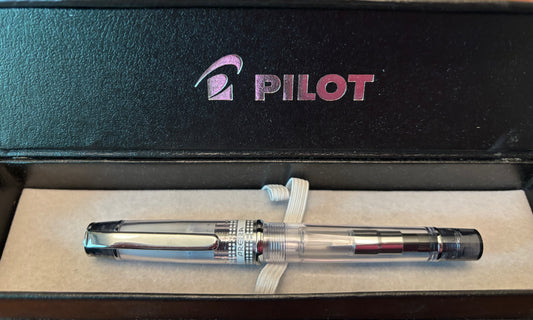 Pilot Prera Demonstrator Fountain Pen | Black/Clear | Unused Retail Stock with Box & Paper