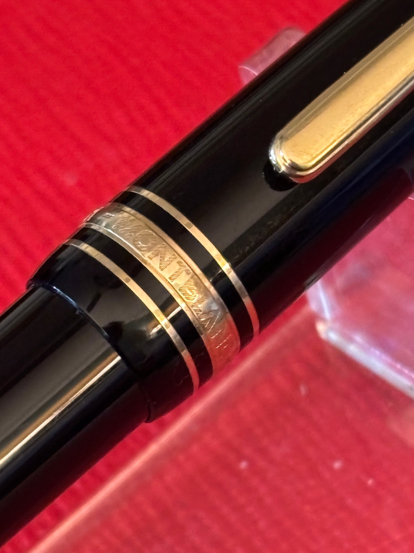 Montblanc Meisterstück No. 161 Classique Ballpoint Pen — Black Resin & Gold Trim