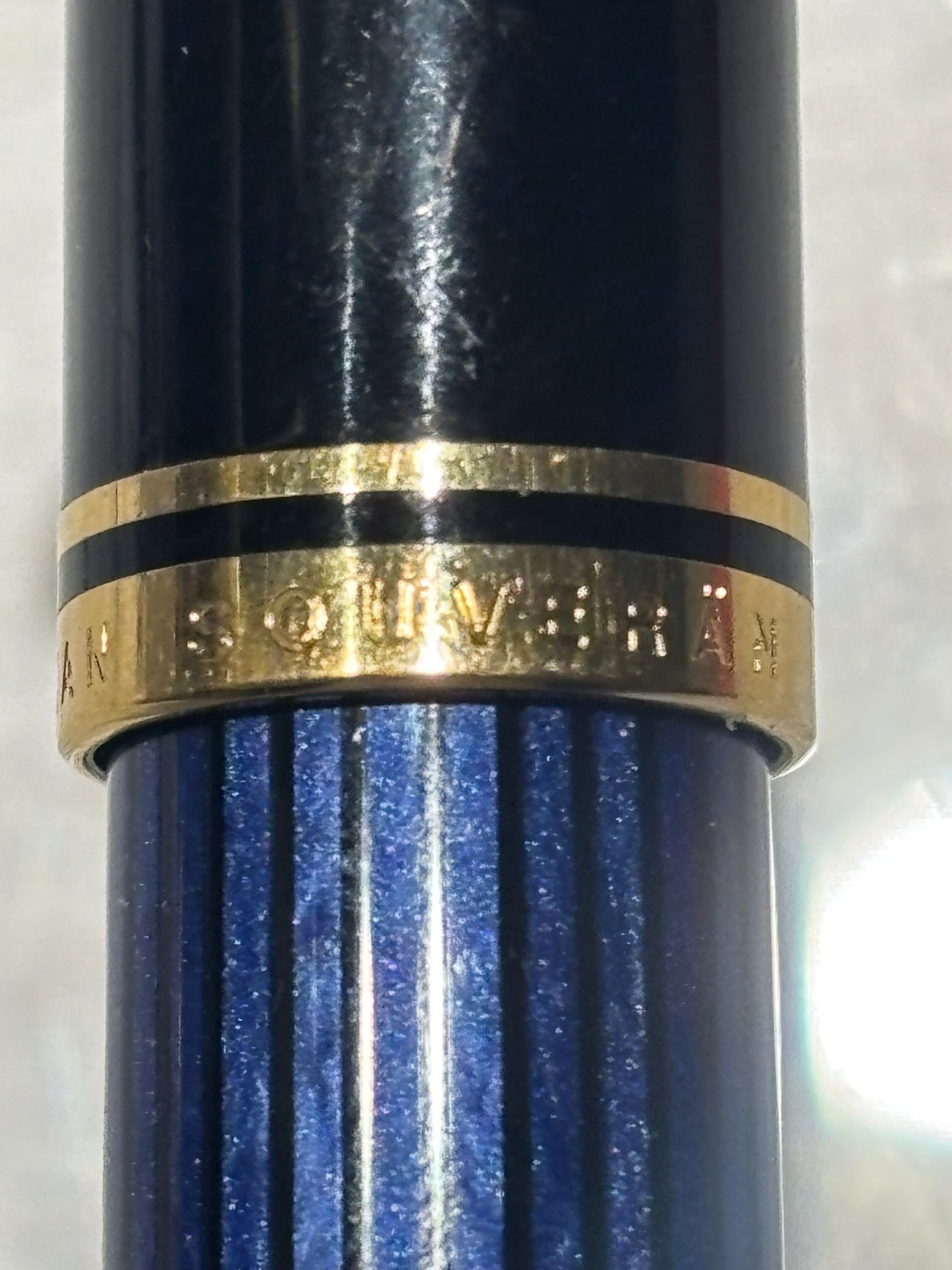 Vintage Pelikan Souverän R600 Rollerball Pen | Blue Stripe | Germany | New Blue Refill