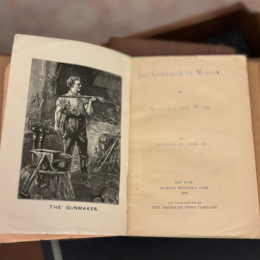 The Gunmaker of Moscow; or, Vladimir the Monk by Sylvanus Cobb, Jr. | 1888 Robert Bonner’s Sons Antique Paperback