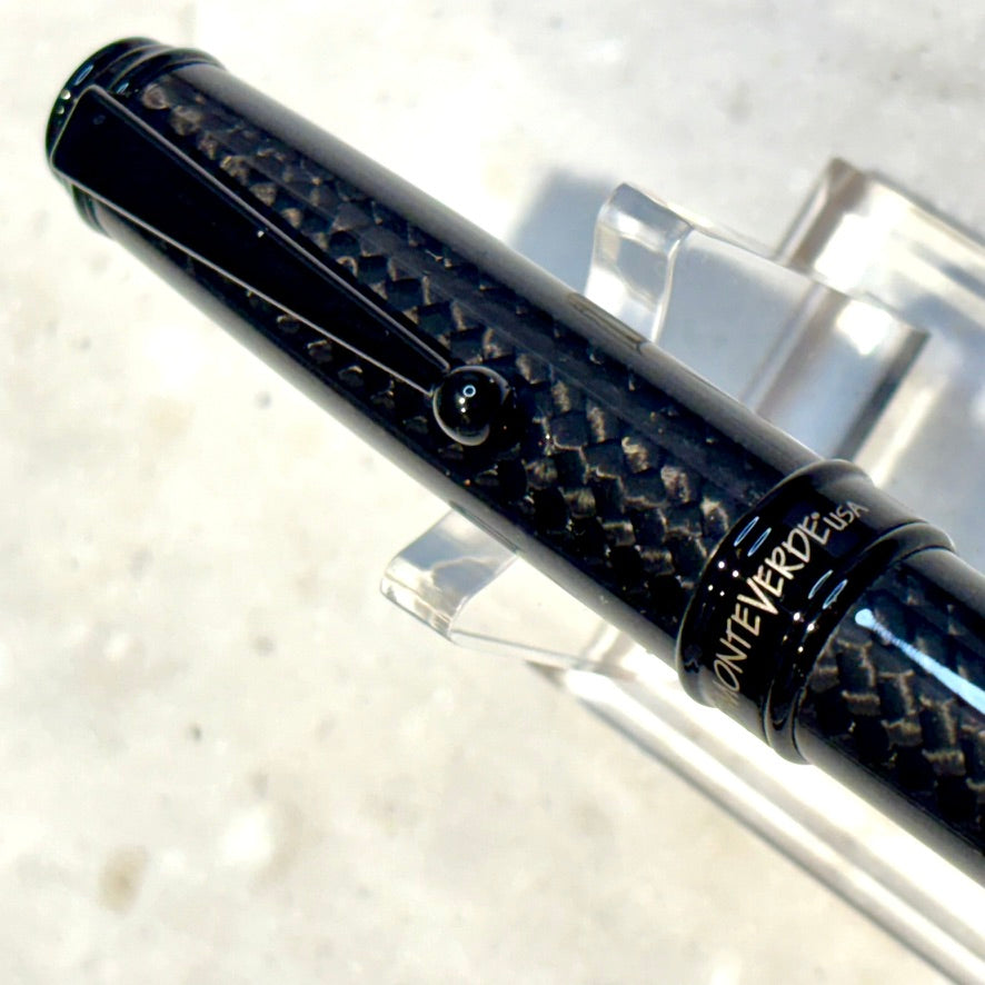 Monteverde Invincia Carbon Fiber Fountain Pen New in Box c. 2016