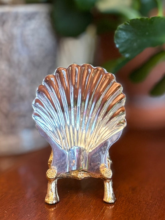 Sanborns Mexico Sterling Silver Shell Dish | Vintage Mid-Century Decorative Catchall