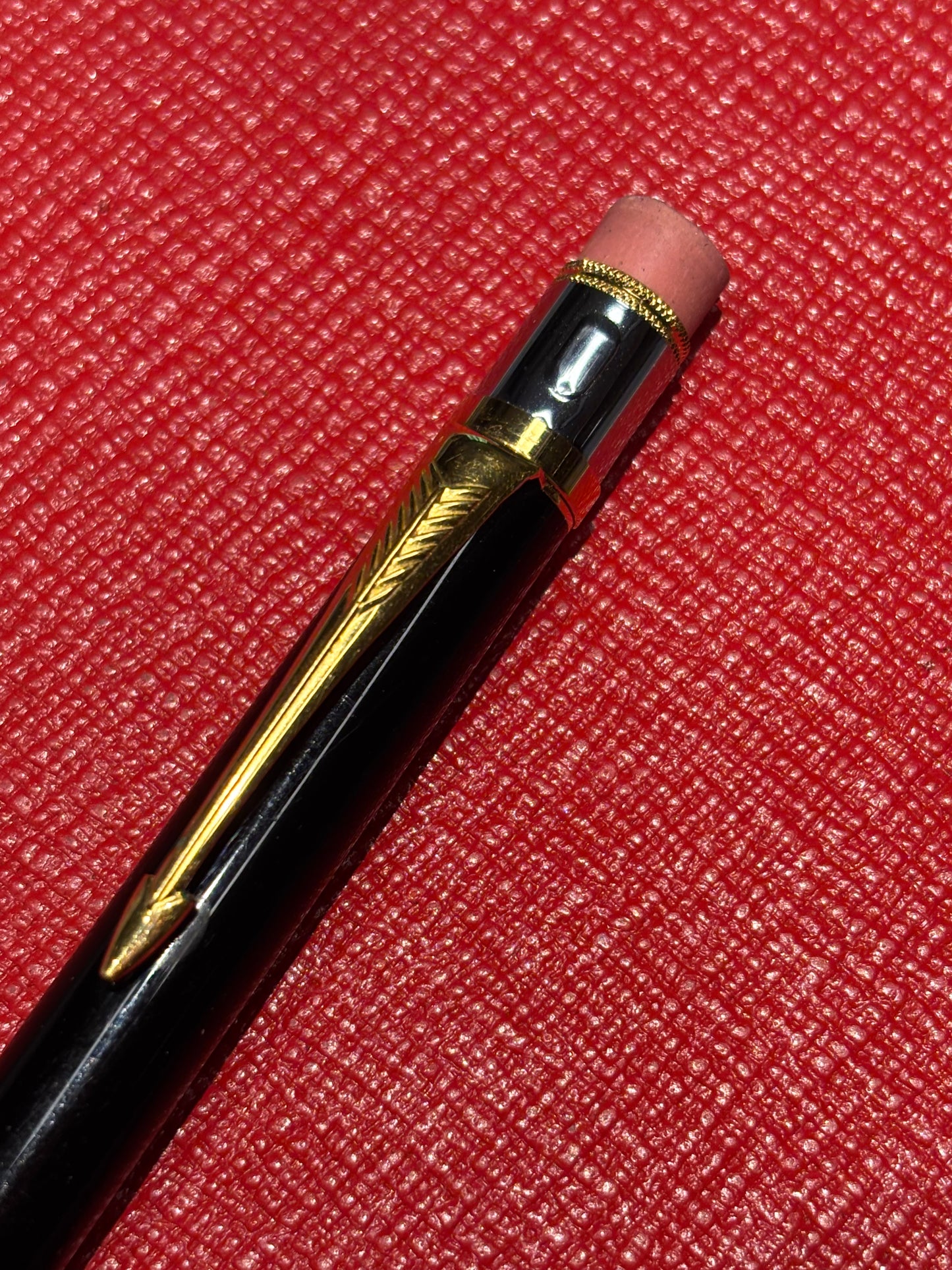 Parker Duofold Mechanical Pencil — Black/Gold, Made in UK, IE Date Code