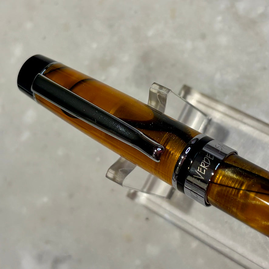Monteverde Prima Ballpoint Pen | Tiger Eye Acrylic Resin | New Old Stock in Box