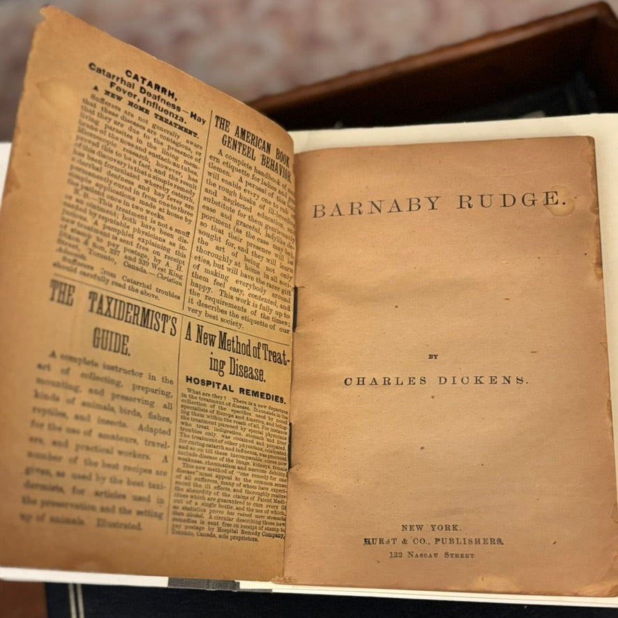 1889 Barnaby Rudge by Charles Dickens | The Cosmopolitan Series No. 16 | August 6, 1889 | Hurst & Co.