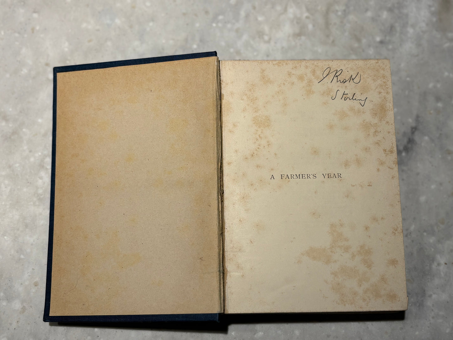 H. Rider Haggard A Farmer's Year 1899 First Edition Antique Illustrated Hardcover
