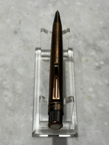 Retro 51 Tornado Lincoln Antique Copper Rollerball Pen | Vintage Metalsmith | Old Stock
