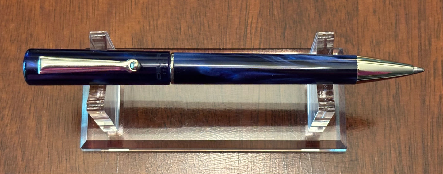 Delta Unica Blue Ballpoint Pen | Pre-2018 New Old Stock | Boxed Italian Writing Instrument