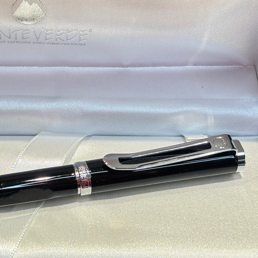 Vintage Monteverde Limonada Fountain Pen | Black & Chrome | New Old Stock
