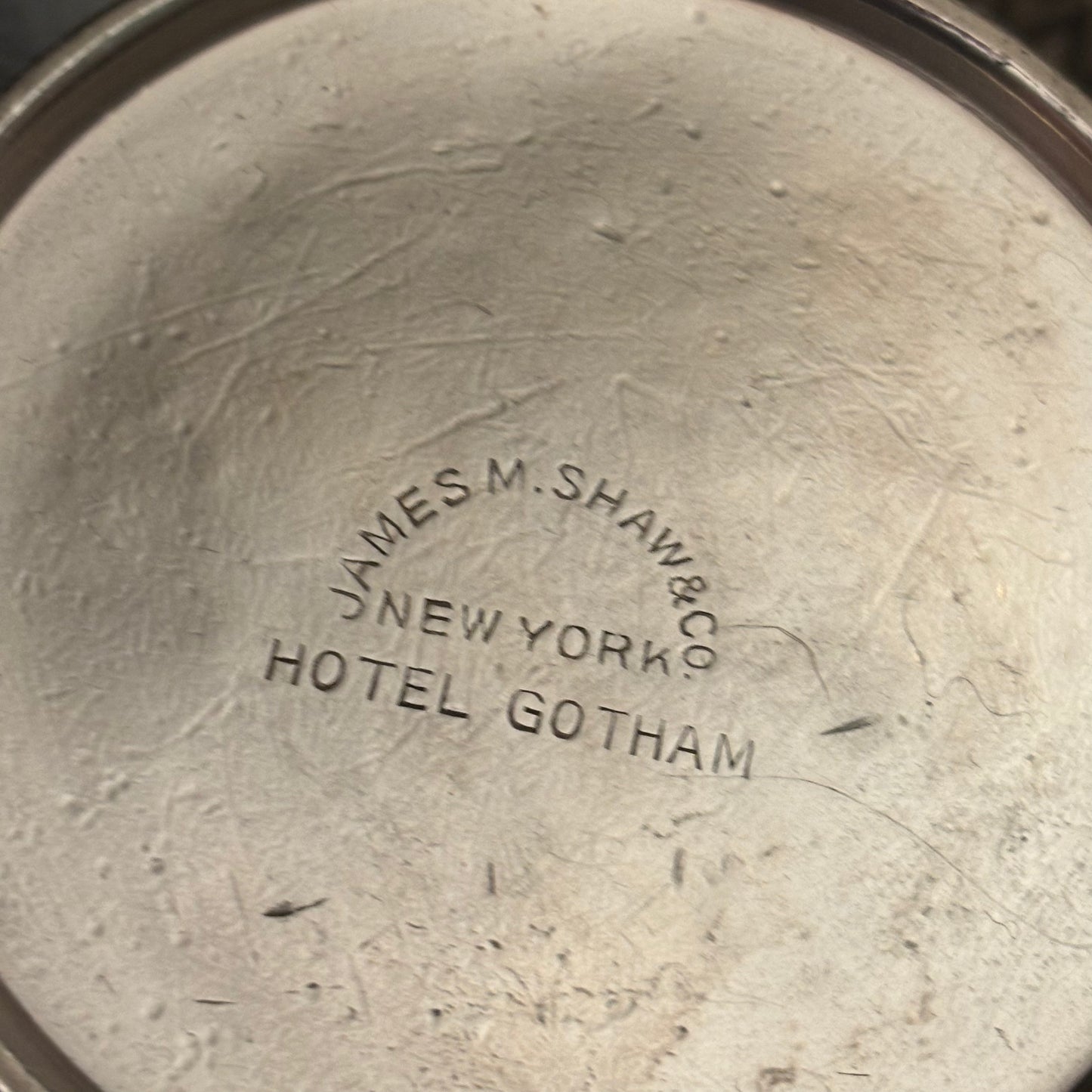 Vintage Hotel Silver Teapot Collection | The Plaza Hotel, Hotel Gotham, Gladstone & Wilcox | Set of 4