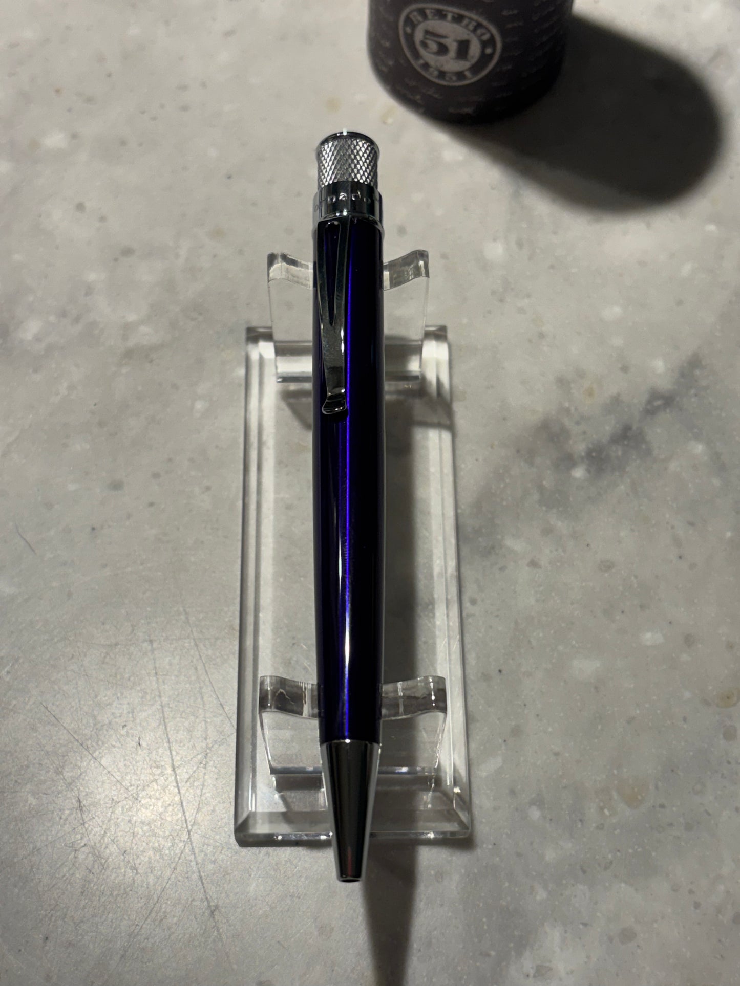 Retro 51 Tornado Blue Lacquer Rollerball Pen with Tube | New Old Stock