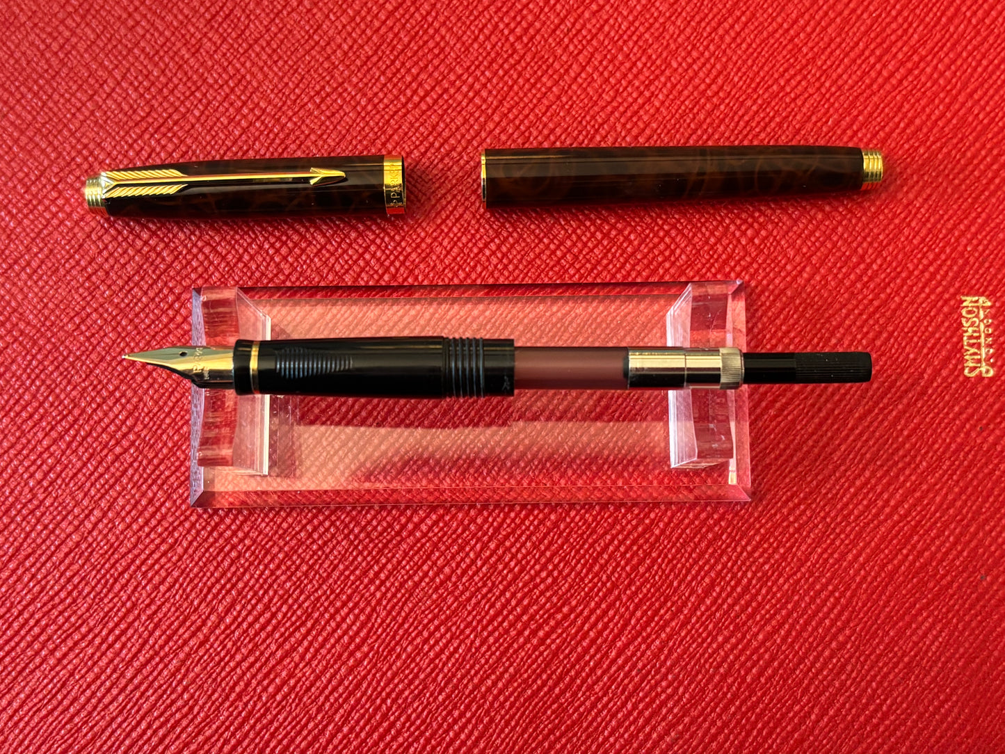 Parker 75 Thuya Laque Fountain Pen | 14K Medium Nib | Made in France | 1989