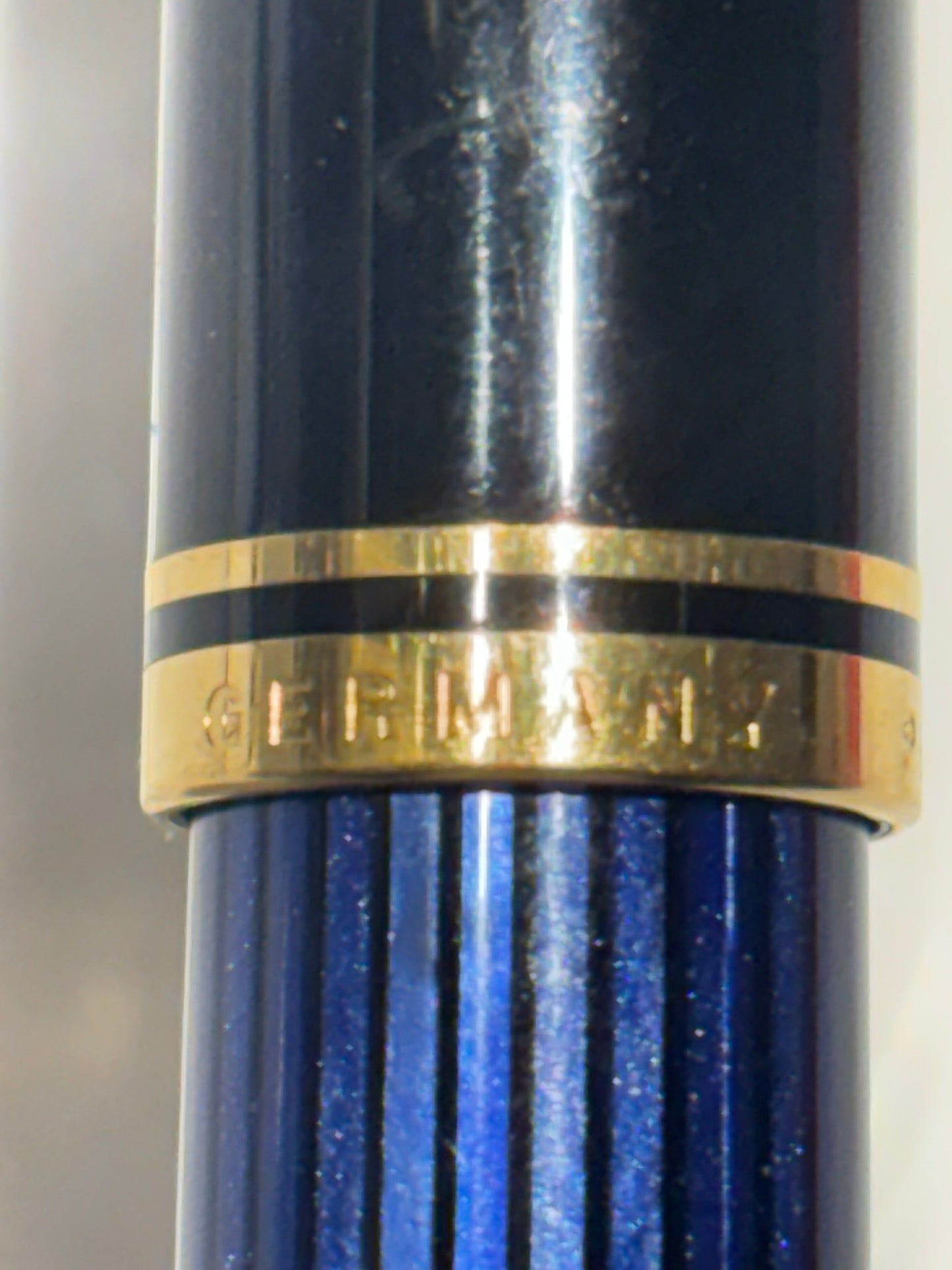 Vintage Pelikan Souverän R600 Rollerball Pen | Blue Stripe | Germany | New Blue Refill