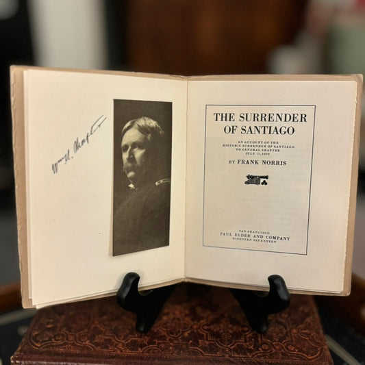 The Surrender of Santiago by Frank Norris | 1917 Paul Elder & Company Booklet | Spanish American War Historical Title