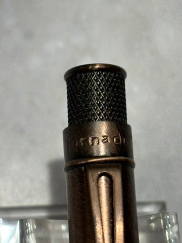 Retro 51 Tornado Lincoln Antique Copper Rollerball Pen | Vintage Metalsmith | Old Stock