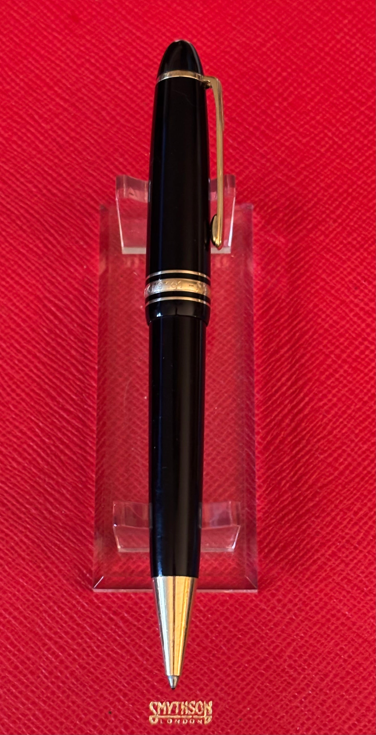 Montblanc Meisterstück No. 161 Classique Ballpoint Pen — Black Resin & Gold Trim
