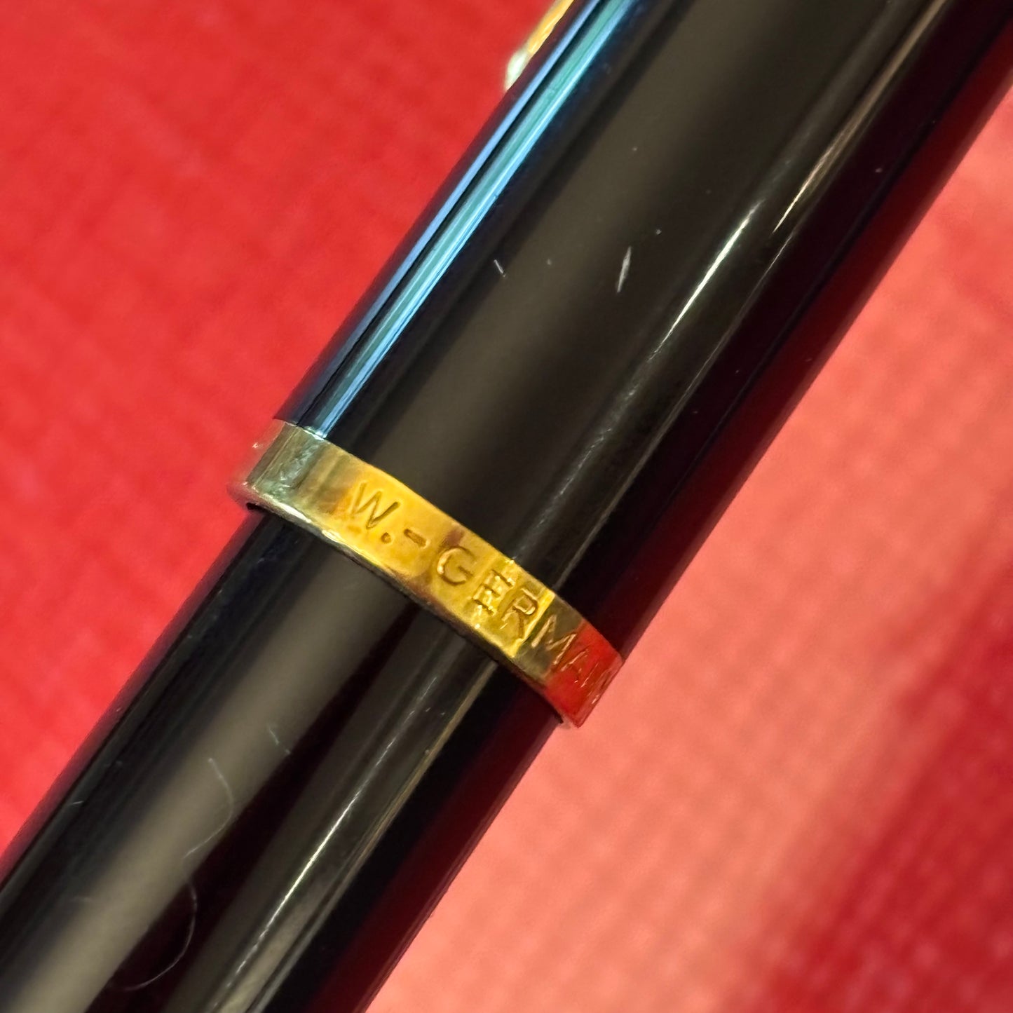Vintage Pelikan R200 Old Style Rollerball Pen | W. Germany | Black & Gold Trim