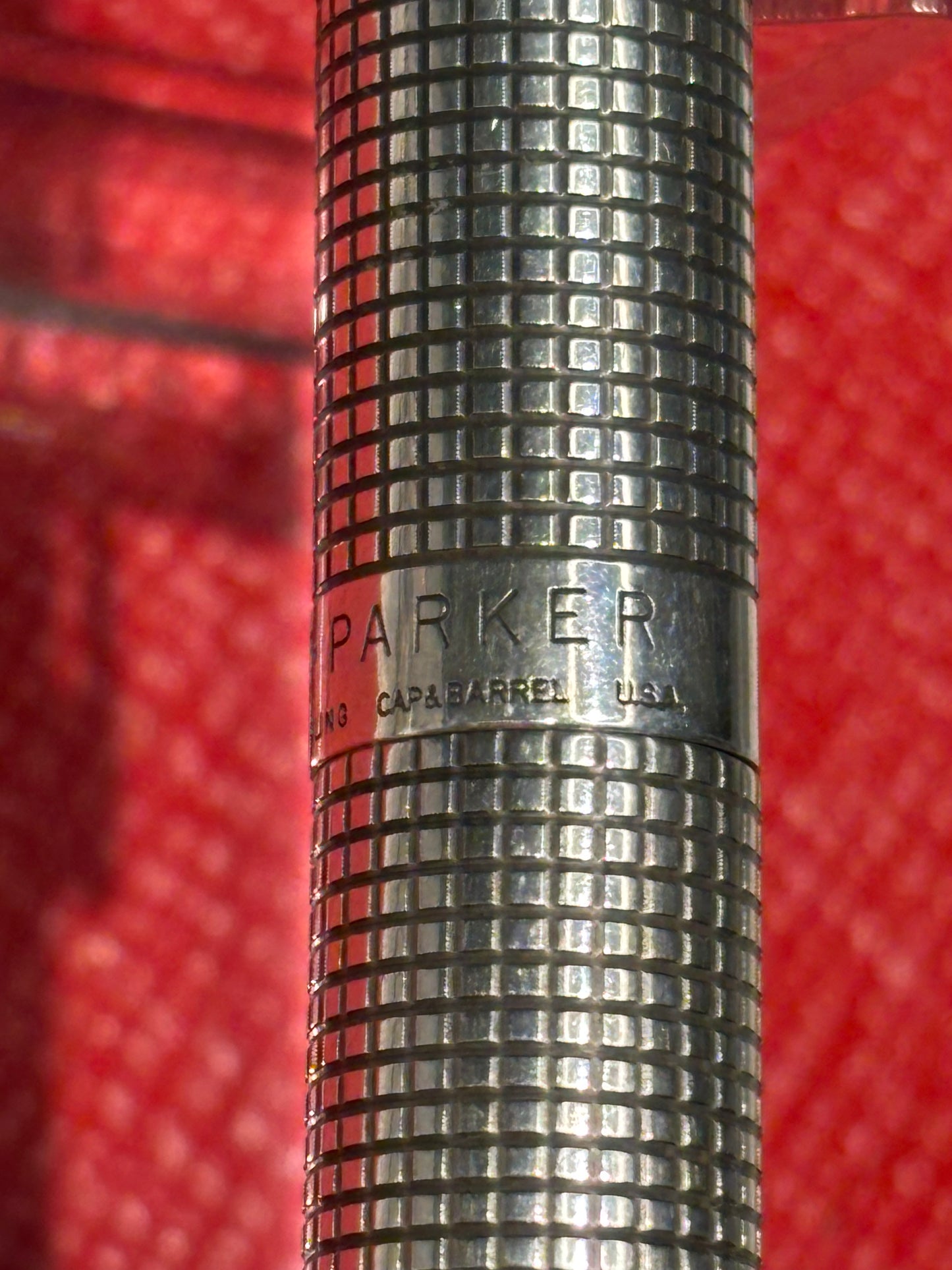 Vintage Parker 75 Ciselé Sterling Silver Rollerball Pen | USA Made | Gold Trim