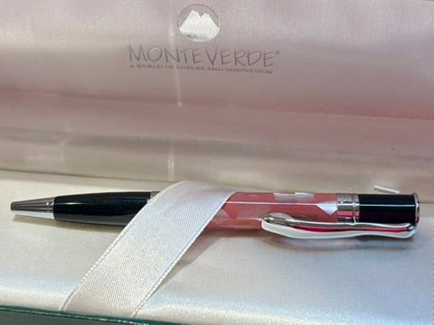 Monteverde Mini Jewelria Shell Pink Ballpoint Pen | New Old Stock in Box