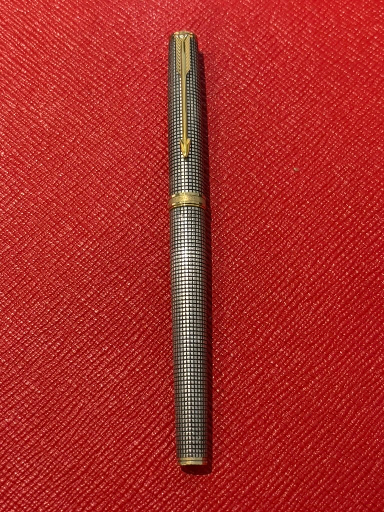 Vintage Parker Premier MK II Ciselé Sterling Silver Pen Set | Ballpoint & Rollerball | France