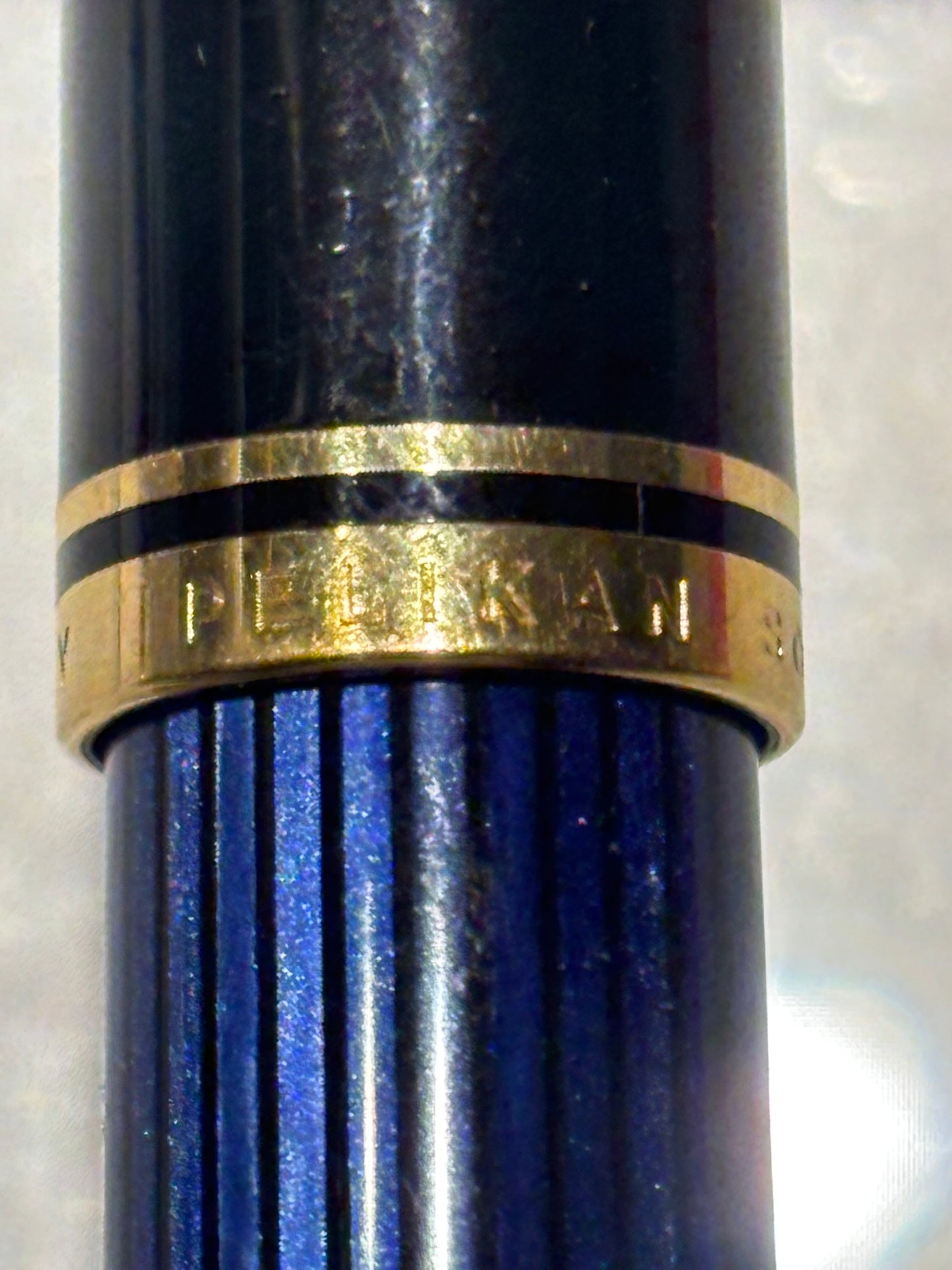 Vintage Pelikan Souverän R600 Rollerball Pen | Blue Stripe | Germany | New Blue Refill