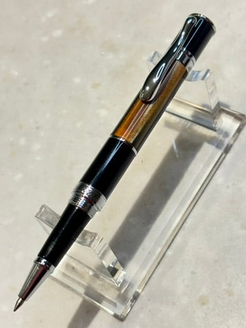 Monteverde Mini Jewelria Stripe Brown Rollerball Pen | New Old Stock in Box