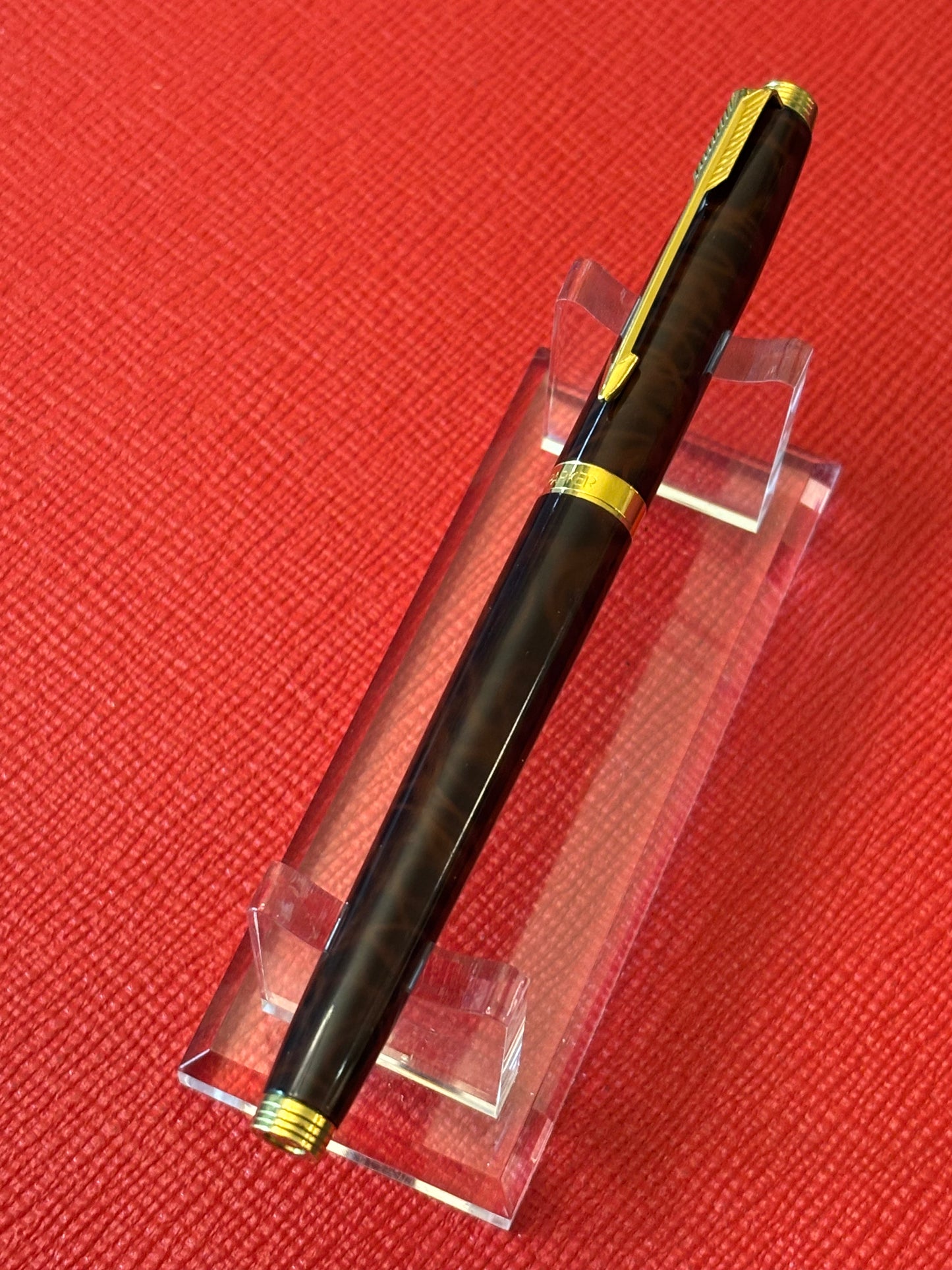 Parker 75 Thuya Laque Fountain Pen | 14K Medium Nib | Made in France | 1989