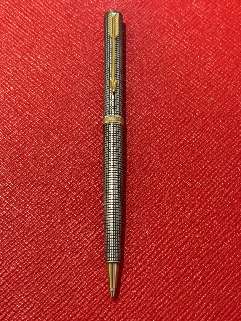 Vintage Parker Premier MK II Ciselé Sterling Silver Pen Set | Ballpoint & Rollerball | France
