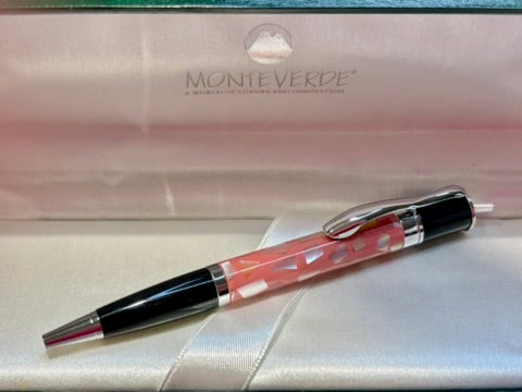 Monteverde Mini Jewelria Shell Pink Ballpoint Pen | New Old Stock in Box
