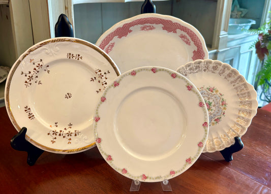 Vintage Decorative Wall Plate Collection | Floral Transferware, Copper Luster & Ironstone Mix | Curated Gallery Wall Grouping