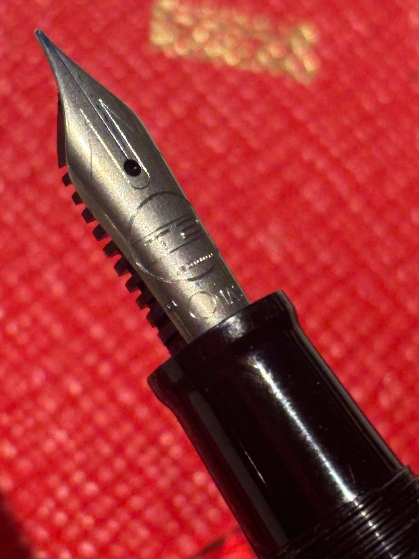 OMAS T2 Titanium Milord Fountain Pen & Rollerball Set, Fine Nib, Piston Filler, c. 1999–2000
