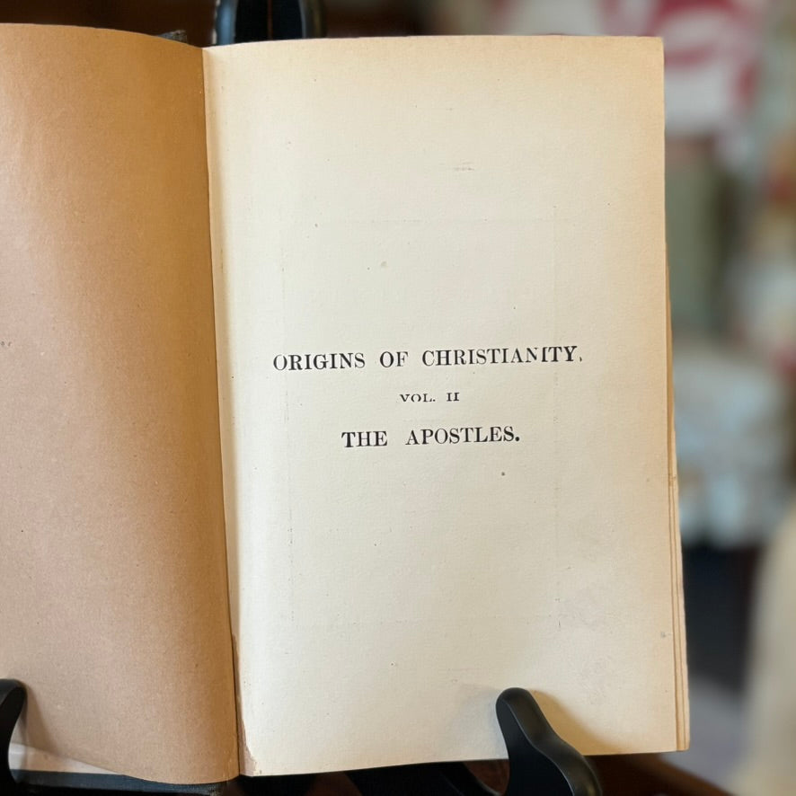 Ernest Renan The Apostles | 1897 Edition | Origins of Christianity Vol. II | Antique Religious History Book