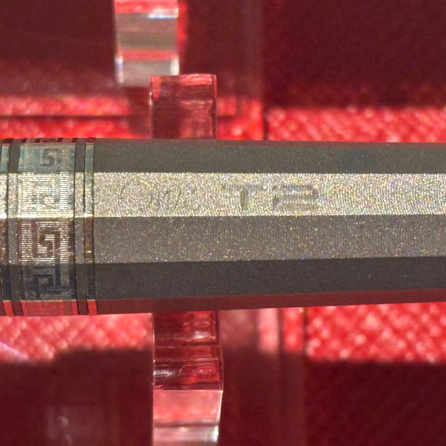 OMAS T2 Titanium Milord Fountain Pen & Rollerball Set, Fine Nib, Piston Filler, c. 1999–2000