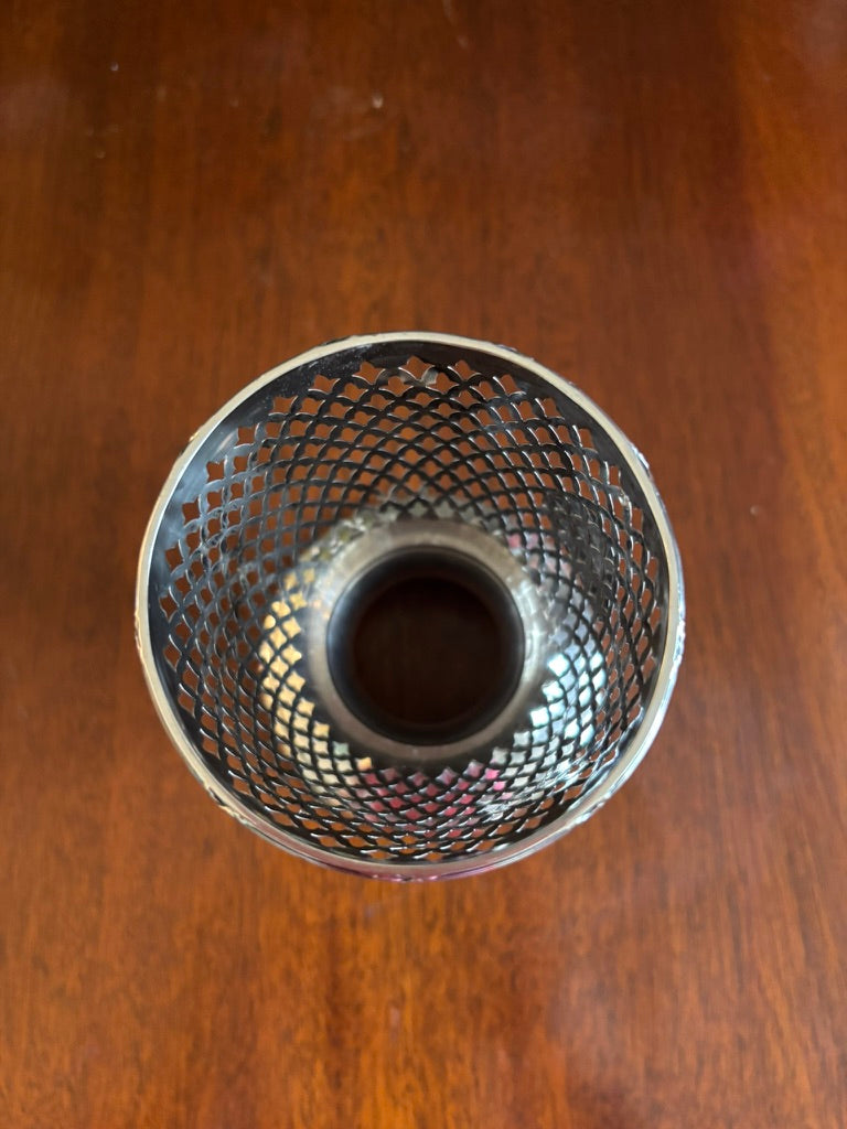 Antique R. Wallace & Sons Sterling Silver Pierced Spill Cup / Table Beaker c. 1865–1885