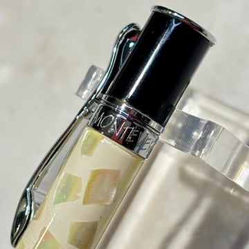 Monteverde Mini Jewelria Shell White Ballpoint Pen | New Old Stock Box Papers