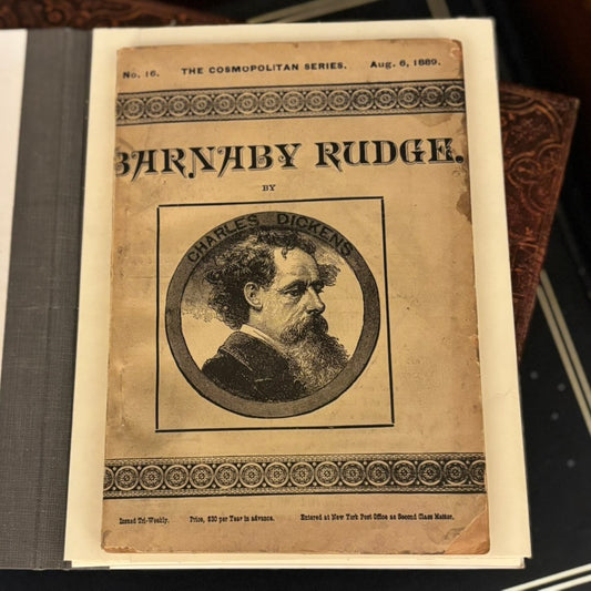 1889 Barnaby Rudge by Charles Dickens | The Cosmopolitan Series No. 16 | August 6, 1889 | Hurst & Co.
