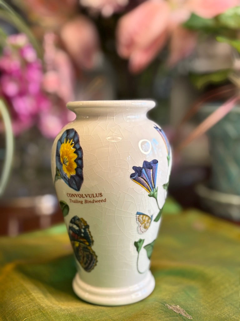 Portmeirion Botanic Garden Bud Vase | English Floral Pedestal Vase