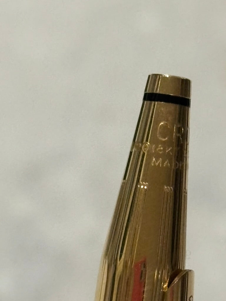 Vintage A.T. Cross Classic Century Ballpoint Pen | 1/20 18KT Gold Filled | New in Box | Made in USA