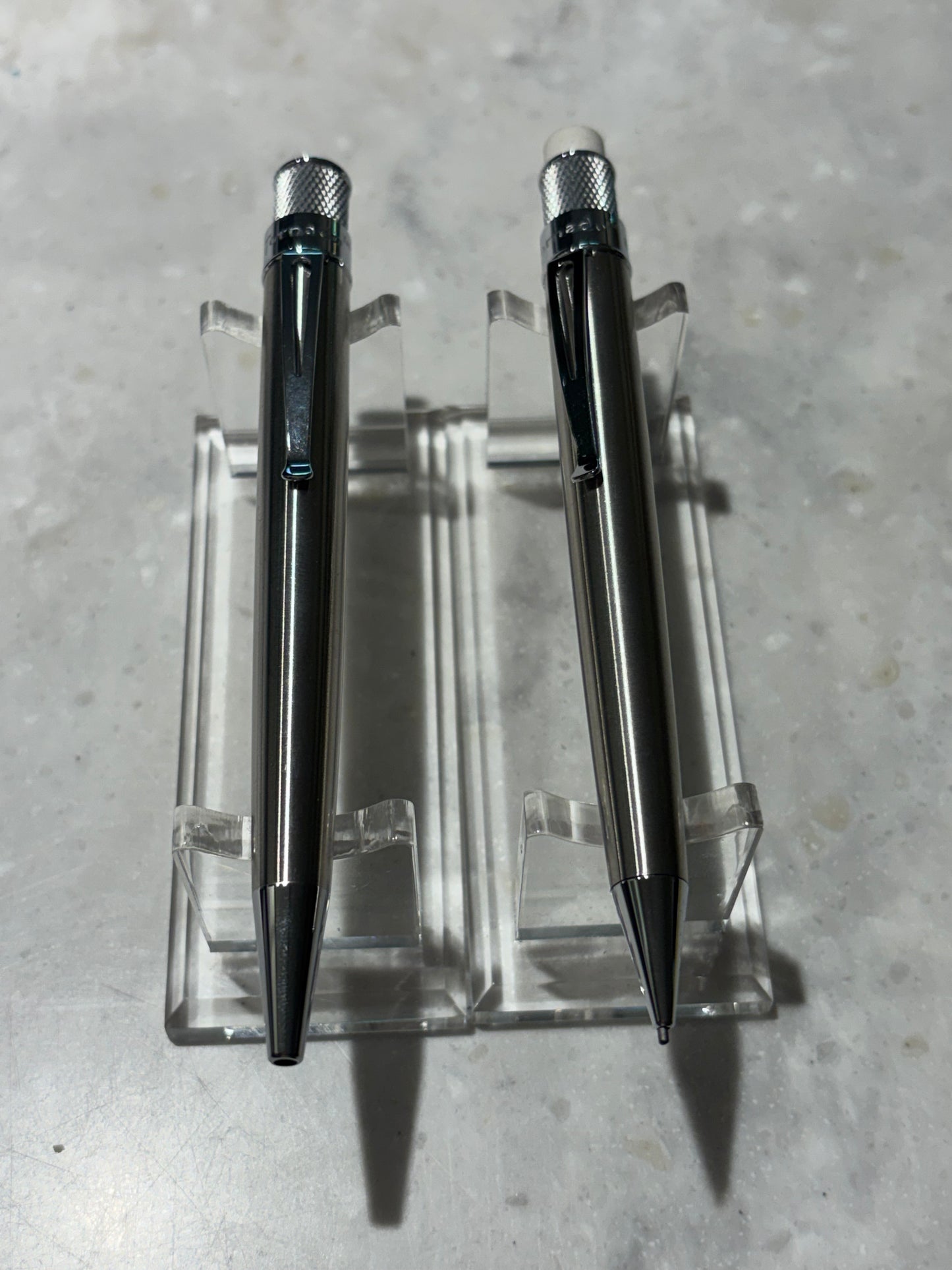 Retro 51 Tornado Stainless Gift Set | Rollerball Pen & 1.15mm Pencil | New Old Stock