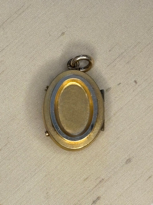 Victorian 14K Gold-Filled Seed Pearl Locket | Etruscan Revival Motif, c. 1890