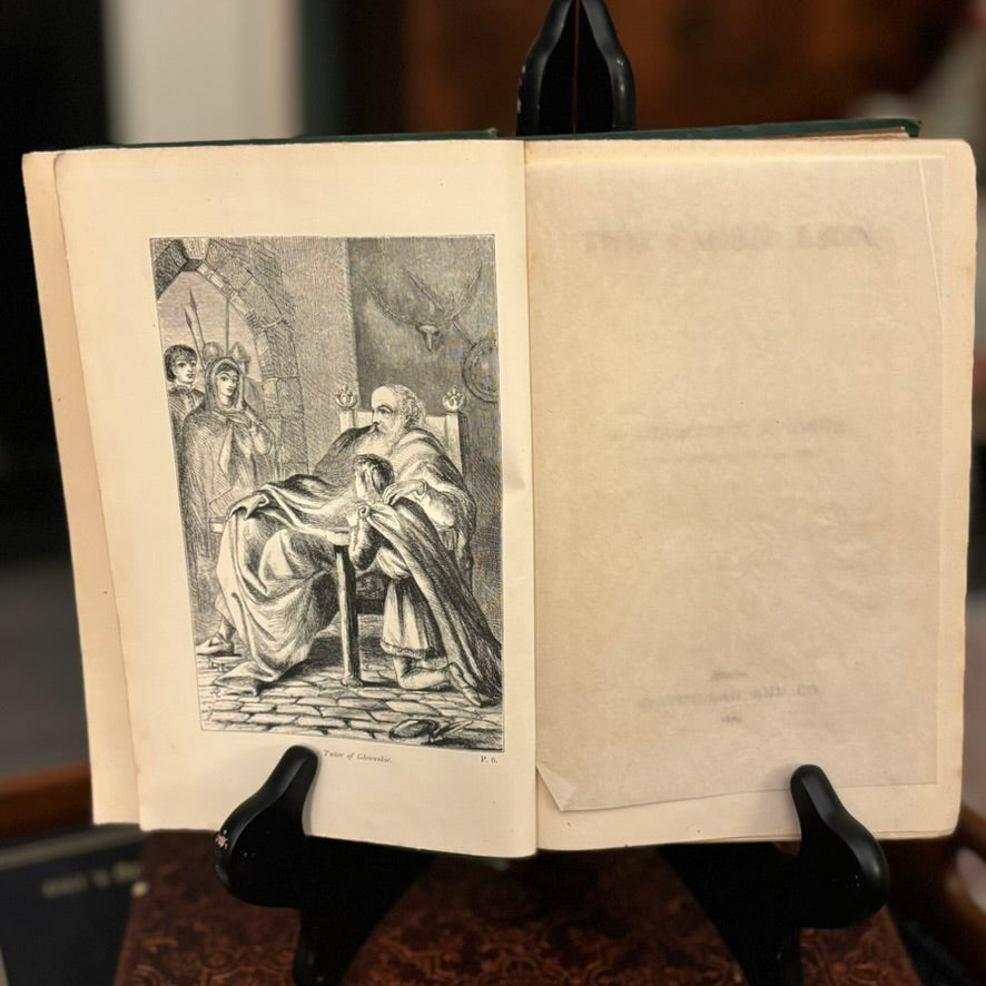 The Caged Lion by Charlotte M. Yonge | 1870 First Edition | Macmillan London | Illustrated Victorian Historical Novel